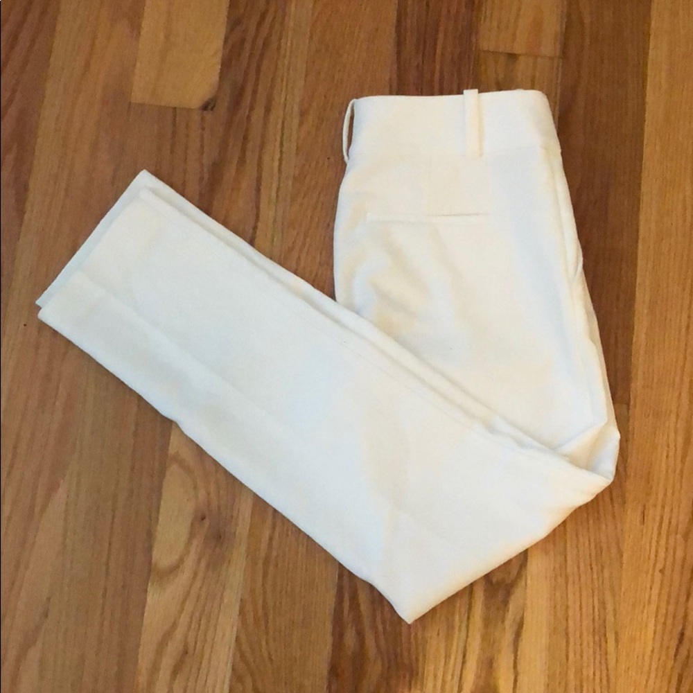 Ann Taylor signature white work pants